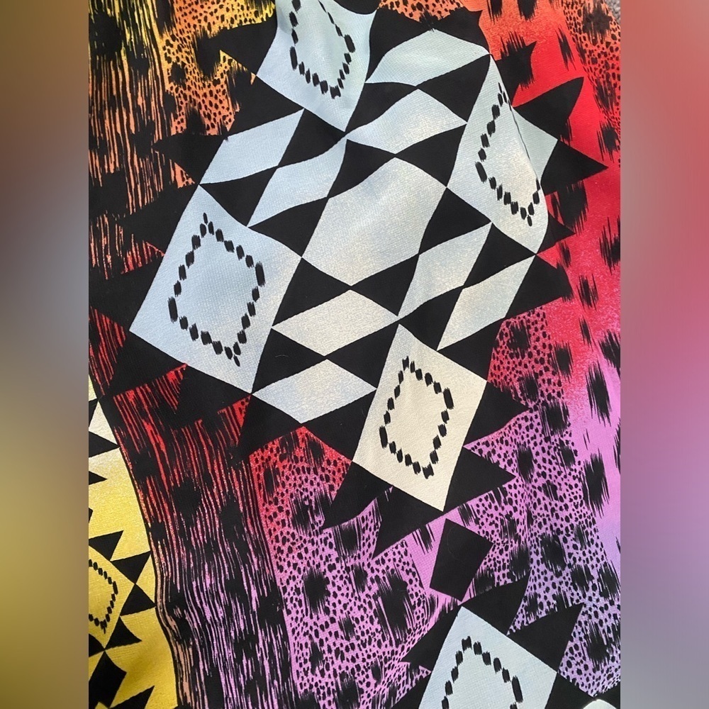 Multicolour cutout high-low dress - Picture 7 of 9